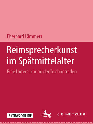 cover image of Reimsprecherkunst im Spätmittelalter
